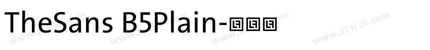 TheSans B5Plain字体转换